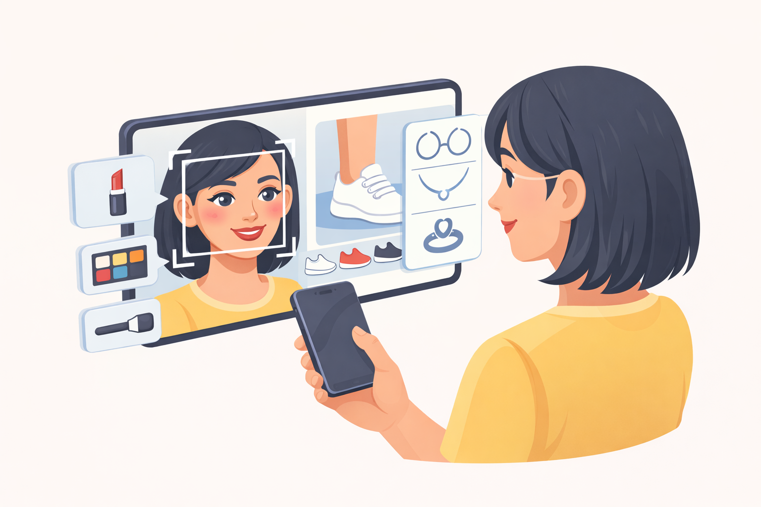 AR product try-on experience